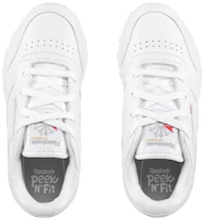 Shop (Toddler) Reebok Classic Leather 'White Grey' 50192