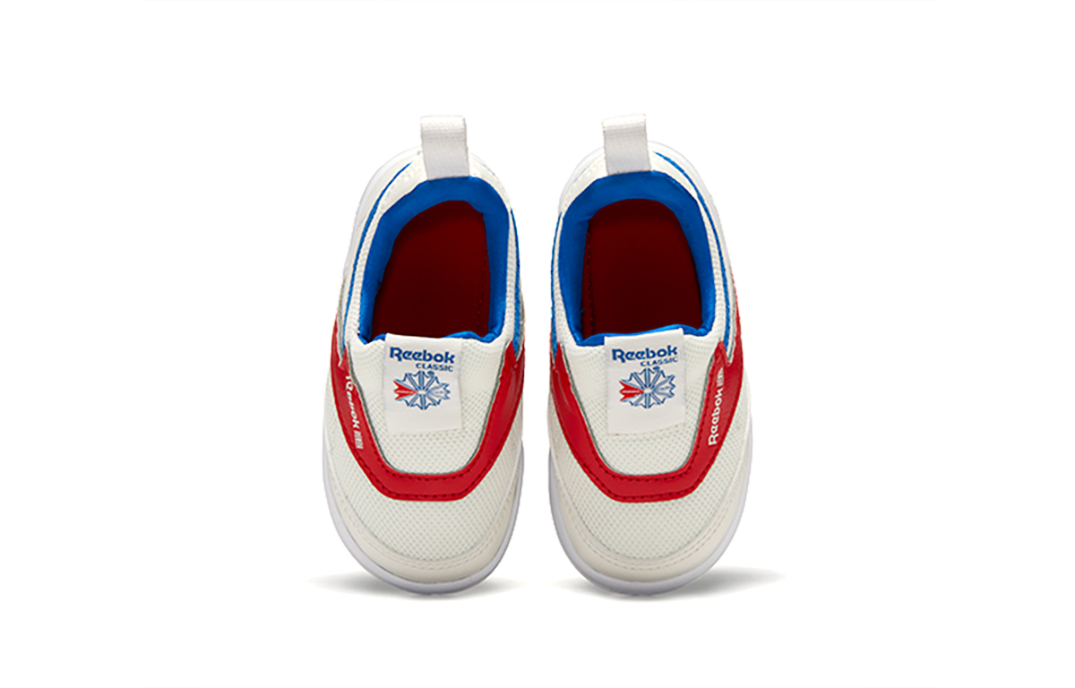 Shop (TD) Reebok Club C Slip-On III ''Bianco Rosso Blu'' FW4620