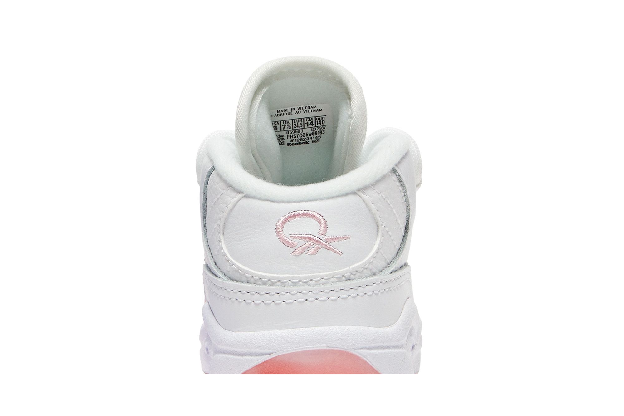 Sizing (TD) Reebok Question Mid ''Pink Toe'' Rosa Zehe GX3987