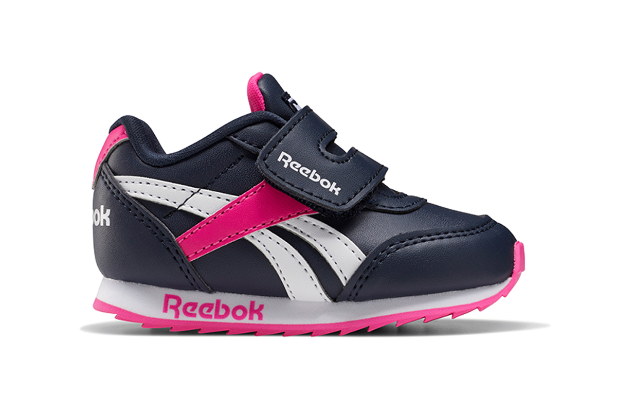 Order (TD) Reebok Royal Classic Jogger 2 'Biru Gelap Putih Merah Jambu' FW8966