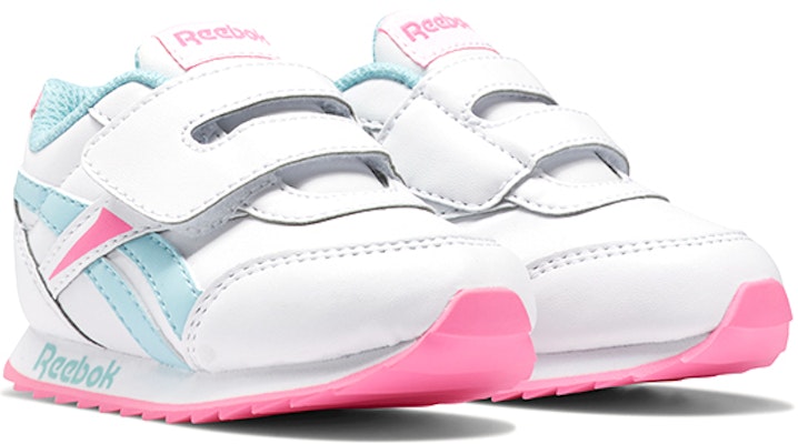 (TD) Reebok Royal Classic Jogger 2 'Blanco Azul Rosa' FY4801 Lookbook (TD) Reebok Royal Classic Jogger 2 'Blanco Azul Rosa' FY4801