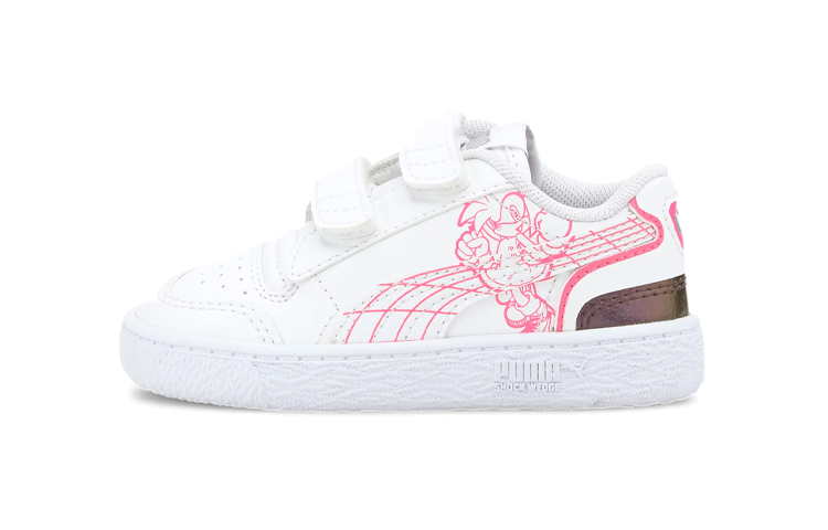 (TD) Puma SEGA Ralph Sampson Leisure Sneakers White 'Pink Blue'