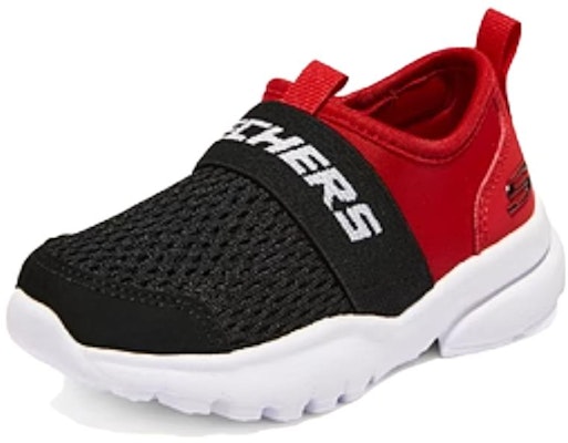 (JR) Skechers Zapatillas Deportivas Sin Cordones 'Negro Rojo' 405215N-BKRD Lookbook (JR) Skechers Zapatillas Deportivas Sin Cordones 'Negro Rojo' 405215N-BKRD