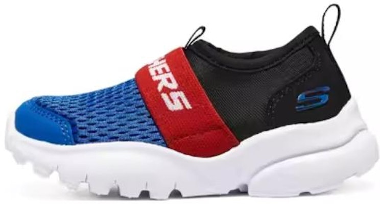 (Youth) Skechers Slip-On Sport Shoes 'Blue Red Black' 405215N-RYBK Buy (Youth) Skechers Slip-On Sport Shoes 'Blue Red Black' 405215N-RYBK