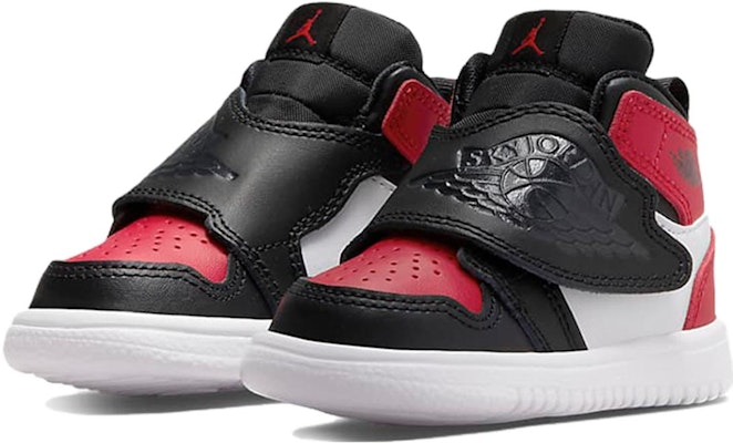 (Toddler) Sky Jordan 1 'Bred Toe' BQ7196-016 Lookbook (Toddler) Sky Jordan 1 'Bred Toe' BQ7196-016