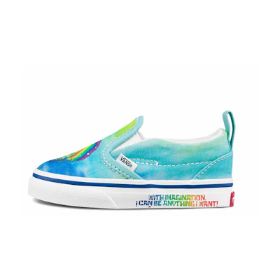 (TD) SpongeBob SquarePants Vans Slip-On Velcro 'Imaginaaation'