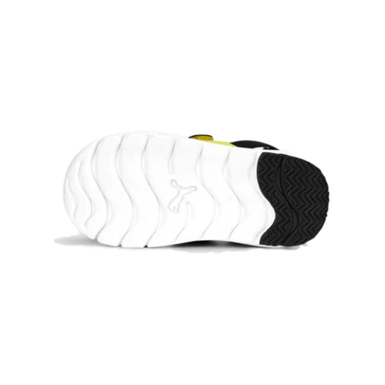 Shop (TD) Spongebob x Puma Evolve Sandal ''Zwart/Wit/Celandine'' 391191-01