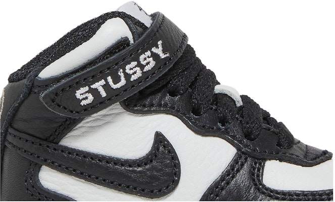 (TD) 스투시 x 나이키 에어포스 1 미드 "블랙 화이트" DN4160-002 Order (TD) 스투시 x 나이키 에어포스 1 미드 "블랙 화이트" DN4160-002