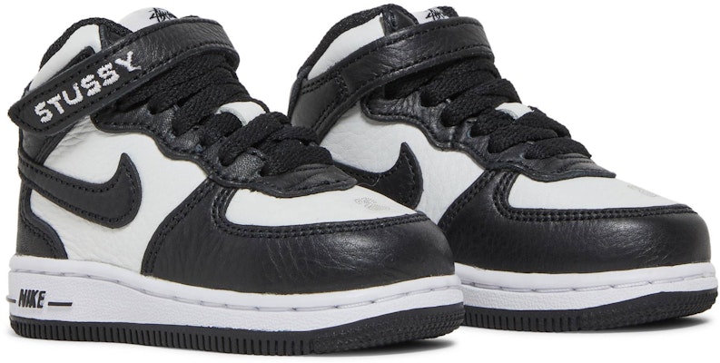 (TD) 스투시 x 나이키 에어포스 1 미드 "블랙 화이트" DN4160-002 Cheap (TD) 스투시 x 나이키 에어포스 1 미드 "블랙 화이트" DN4160-002