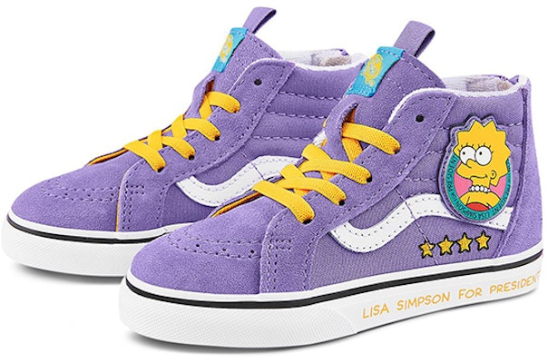 (Toddler) The Simpsons x Vans Sk8-Hi Zip 'Lisa 4 Prez' VN0A4BV117G Order (Toddler) The Simpsons x Vans Sk8-Hi Zip 'Lisa 4 Prez' VN0A4BV117G