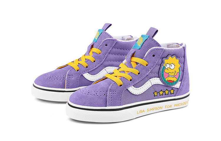 Order （幼童）辛普森家庭 x Vans Sk8-Hi 拉鍊款 “Lisa 4 Prez” VN0A4BV117G