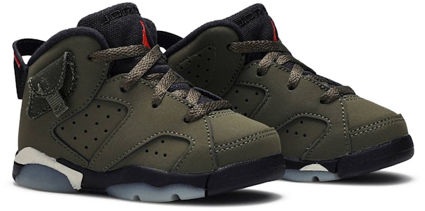 (TD) Travis Scott x Air Jordan 6 Retro 'Olive' Lelaki Kasut Hype Limited Edition CQ3567-200 Cheap (TD) Travis Scott x Air Jordan 6 Retro 'Olive' Lelaki Kasut Hype Limited Edition CQ3567-200