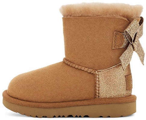 (Preschool) UGG Mini Bailey Bow Glitz 'Brown Beige' 1123617T-CHE Buy (Preschool) UGG Mini Bailey Bow Glitz 'Brown Beige' 1123617T-CHE