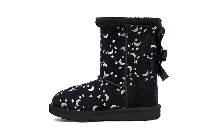 Buy (TD) UGG Bailey Bow 'Sol y Luna Negro' 1119170K-BLK