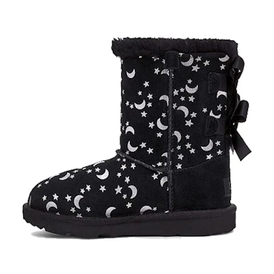 (TD) UGG Bailey Bow 'Sun & Moon Black'
