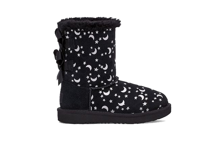 Order (TD) UGG Bailey Bow 'Sol y Luna Negro' 1119170K-BLK