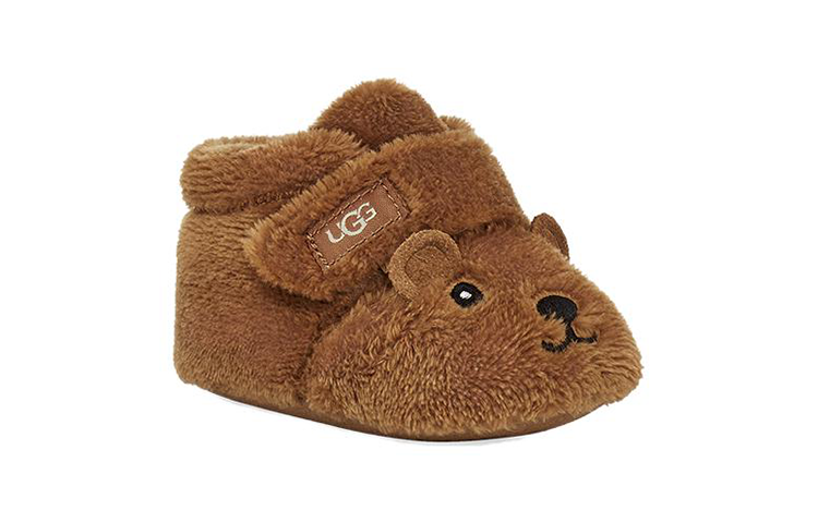 Order 嬰童 UGG 織物 圓頭魔術貼 低幫 學步鞋 栗色