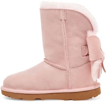 (Preschool) UGG Classic Mini II Cuffed Bow Pink Fleece Lined 1112298T-PCD Buy (Preschool) UGG Classic Mini II Cuffed Bow Pink Fleece Lined 1112298T-PCD