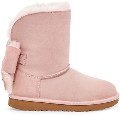 (Preschool) UGG Classic Mini II Cuffed Bow Pink Fleece Lined 1112298T-PCD Order (Preschool) UGG Classic Mini II Cuffed Bow Pink Fleece Lined 1112298T-PCD