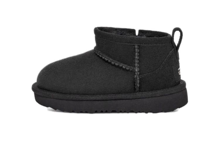 (Toddler) UGG Classic Ultra Mini Boot 'Black' 1130750T-BLK