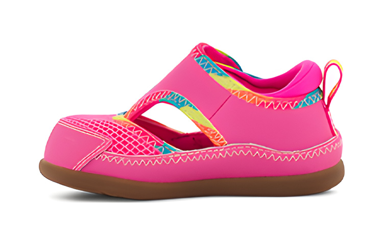 (Toddler) UGG Delta Closed Toe Sandal 'Pink Rainbow' 1117242T-PINK