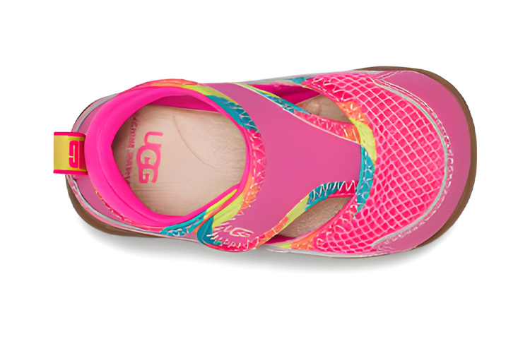 Lookbook (TD) UGG Delta Dichte Teen Sandalen ''Pink Rainbow'' 1117242T-PINK