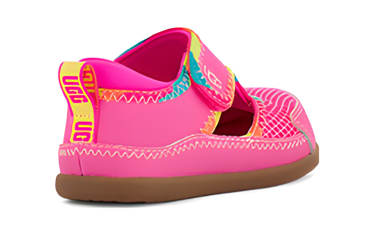 Shop (TD) UGG Delta Dichte Teen Sandalen ''Pink Rainbow'' 1117242T-PINK