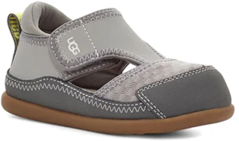 Lookbook 幼童 UGG Delta 魔術貼 包頭透氣輕便涼鞋 灰色