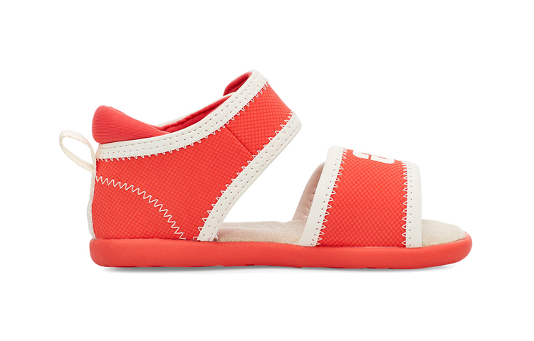 Order (Toddler) UGG Delta Velcro Comfort Casual Sandals 'Coral Red' 1107984T-PCRL