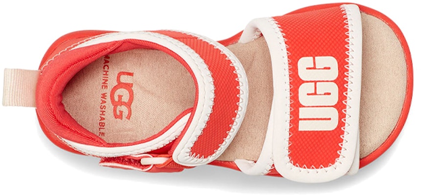 (Toddler) UGG Delta Velcro Comfort Casual Sandals 'Coral Red' 1107984T-PCRL Shop (Toddler) UGG Delta Velcro Comfort Casual Sandals 'Coral Red' 1107984T-PCRL