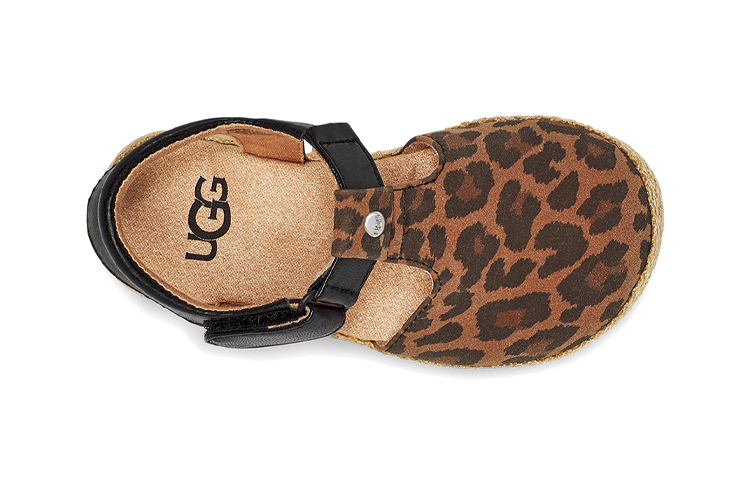 Shop (Toddler) UGG Emmery Leopard Sandal 'Tan' 1121491T-TAN