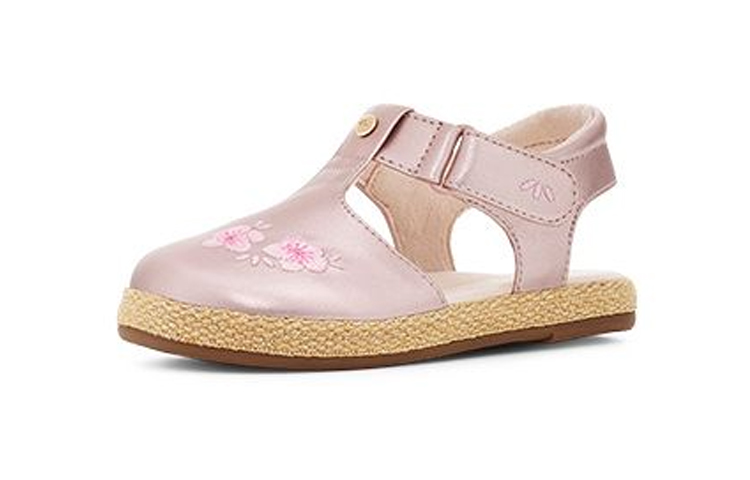 Lookbook (TD) UGG Emmery Sandal 'Rose Gold Metallic' - Sandal Wanita Emas Mawar Berkilau 1118574I-RGMT