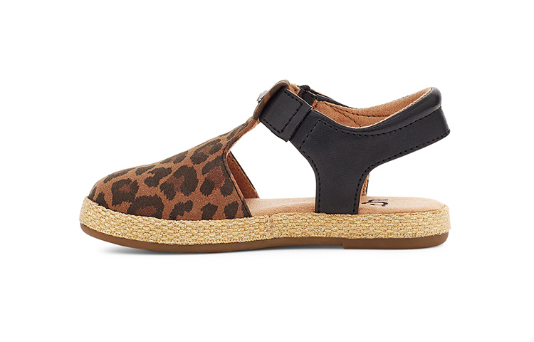 (Toddler) UGG Emmery Sandal 'Sunset Brown Leopard' 1121491I-TAN