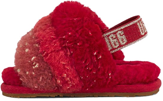 toddler-ugg-fluff-yeah-metallic-sparkle-red-1125950-i-remu