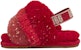 (Toddler) UGG Fluff Yeah 'Metallic Sparkle Red' 1125950I-REMU