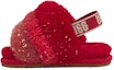 Buy (Toddler) UGG Fluff Yeah 'Metallic Sparkle Red' 1125950I-REMU