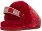 Lookbook (Toddler) UGG Fluff Yeah 'Metallic Sparkle Red' 1125950I-REMU