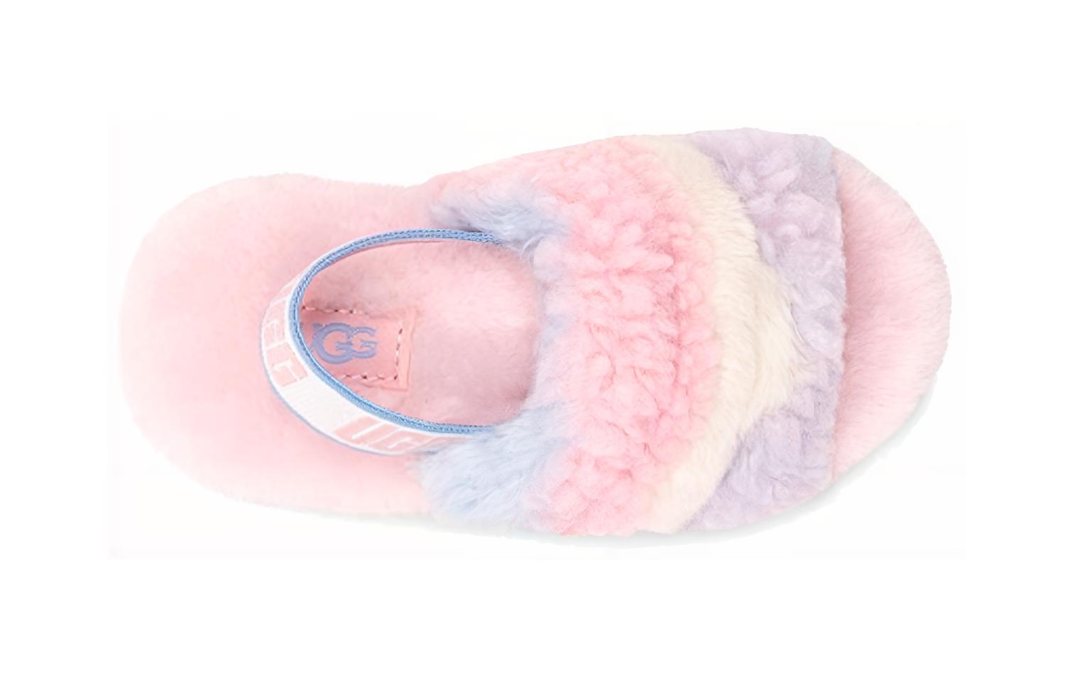 Shop (TD) UGG Fluff Yeah Slide ''Cali Collage - Pride Stripes'' - Pride Streifen Slipper 1120115T-PSTR