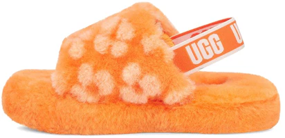 (Toddler) UGG Fluff Yeah Slide 'California Poppy' 1120011T-CPPP (Toddler) UGG Fluff Yeah Slide 'California Poppy' 1120011T-CPPP