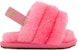 (TD) UGG Fluff Yeah Slide 'Glitter Pink' Selipar Berbulu Merah Jambu Berkilau 1116490I-PKRS