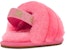 (TD) UGG Fluff Yeah Slide 'Glitter Pink' Selipar Berbulu Merah Jambu Berkilau 1116490I-PKRS