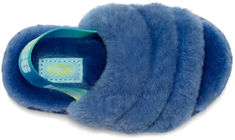 Shop (TD) UGG Fluff Yeah Slide 'Mystic Blue Gradient' - Biru Gradient Puas UGG Slides 1120032T-MBGT