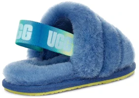 Purchase (TD) UGG Fluff Yeah Slide 'Mystic Blue Gradient' - Biru Gradient Puas UGG Slides 1120032T-MBGT