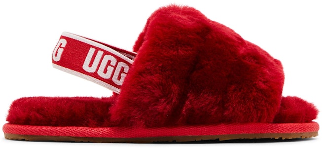 (幼童) UGG 絨毛涼拖鞋 '緞帶紅' 1098579T-RBRD Buy (幼童) UGG 絨毛涼拖鞋 '緞帶紅' 1098579T-RBRD