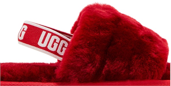 (幼童) UGG 絨毛涼拖鞋 '緞帶紅' 1098579T-RBRD Order (幼童) UGG 絨毛涼拖鞋 '緞帶紅' 1098579T-RBRD