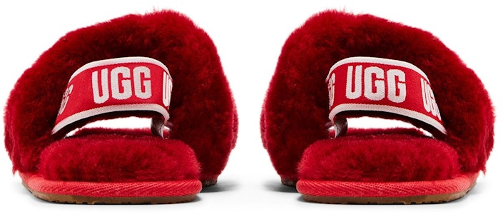 (幼童) UGG 絨毛涼拖鞋 '緞帶紅' 1098579T-RBRD Details for (幼童) UGG 絨毛涼拖鞋 '緞帶紅' 1098579T-RBRD