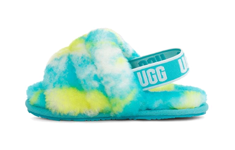 (Toddler) UGG Fluff Yeah Slide Oasis Blue 1123638T-OBSL