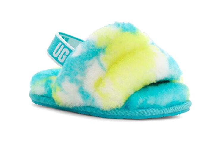 Order (TD) UGG Fluff Yeah Slide Oasis Blauw 1123638T-OBSL