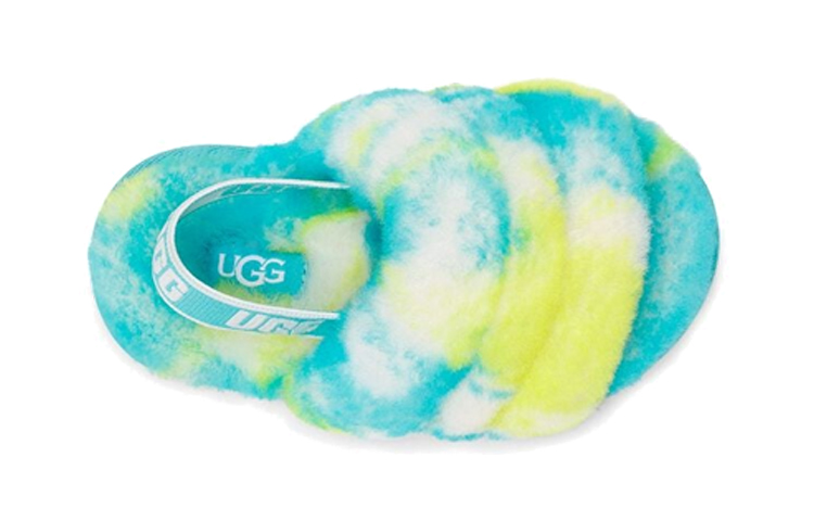 Lookbook (TD) UGG Fluff Yeah Slide Oasis Blauw 1123638T-OBSL