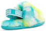 Shop (TD) UGG Fluff Yeah Slide Oasis Blauw 1123638T-OBSL